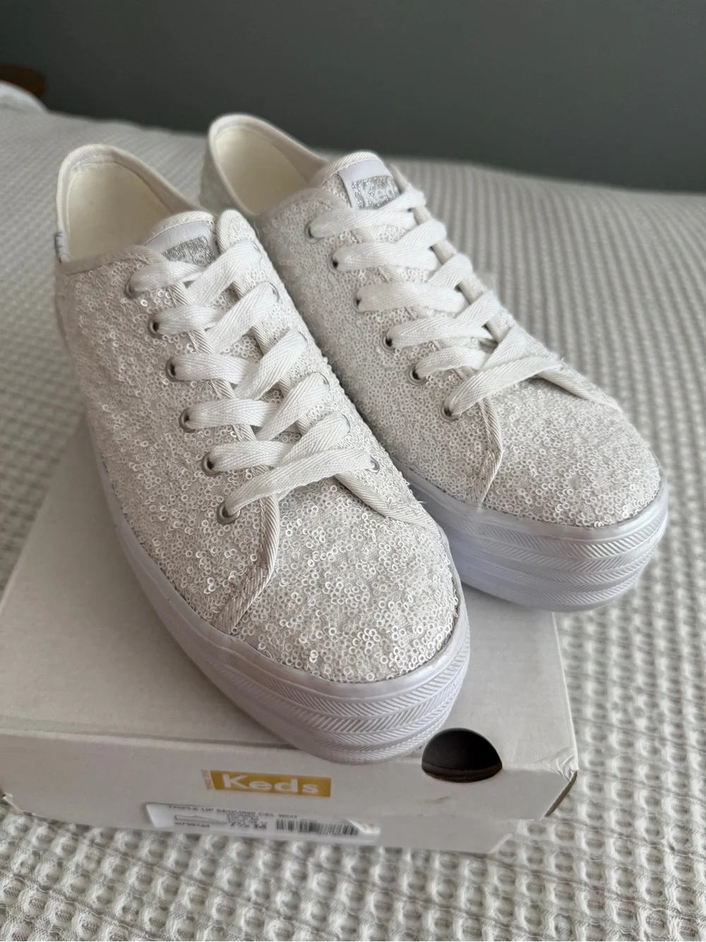 Keds Triple Up Sequins Platform Sneakers